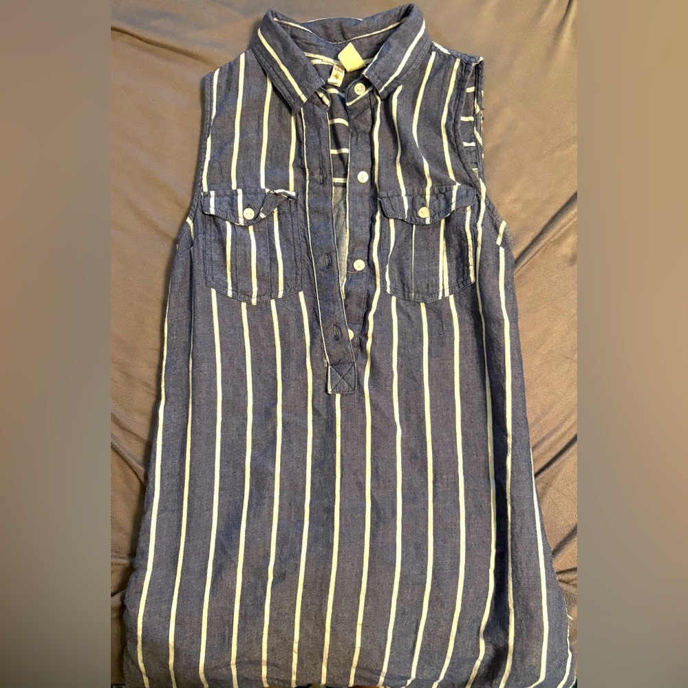 Japna 100% Cotton Stripped Dress for Layering or Casual Wear with Pockets
